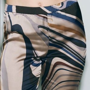 Zara Printed Wide Leg Pants- 9237/909